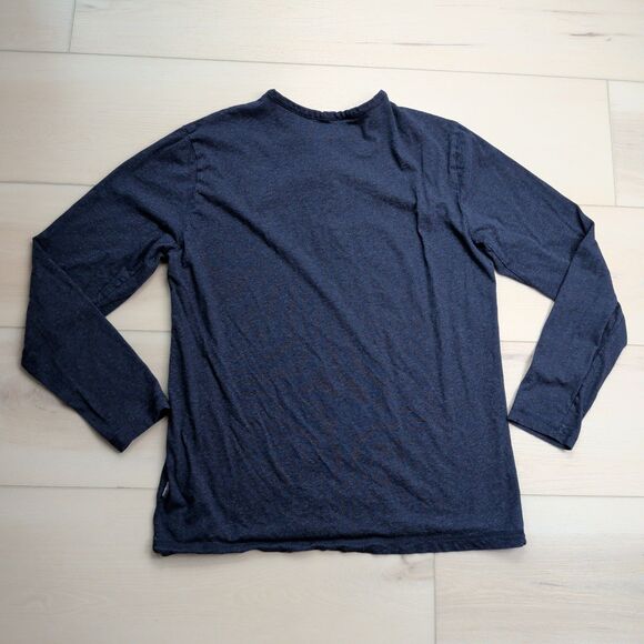 Patagonia Shirt Mens L Blue Long Sleeved Daily Henley Organic Cotton 52260 - Picture 6 of 11